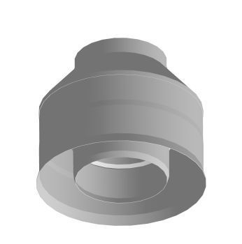 Оголовок без зонта, ф 250х310, AISI 439/439, 1,0мм/0,5мм, (К)