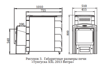 Печь банная ТМФ Тунгуска XXL 2013 Inox витра терракота